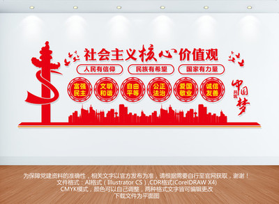 社會主義核心價值觀文化墻